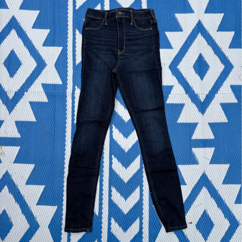 Hollister Navy Denim Jeans size 5